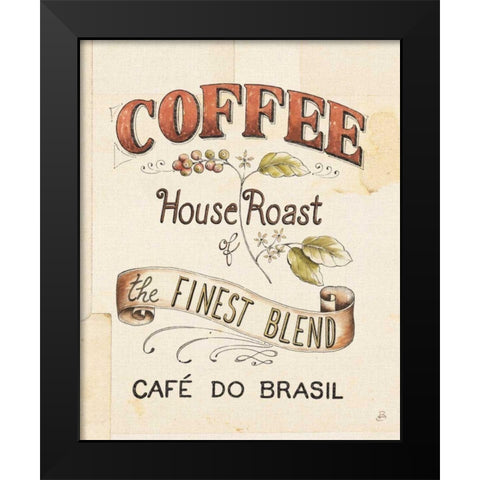 Authentic Coffee IX Black Modern Wood Framed Art Print by Brissonnet, Daphne