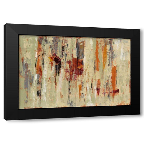 Graffiti Wall I Spice Black Modern Wood Framed Art Print with Double Matting by Vassileva, Silvia