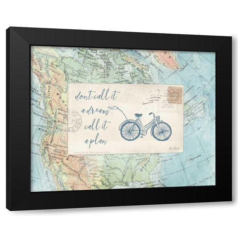 Travel Posts I Black Modern Wood Framed Art Print with Double Matting by Pertiet, Katie