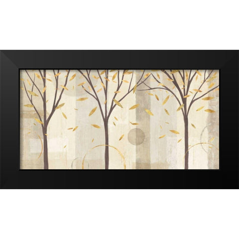 Watercolor Forest Gold I Black Modern Wood Framed Art Print by Charron, Veronique