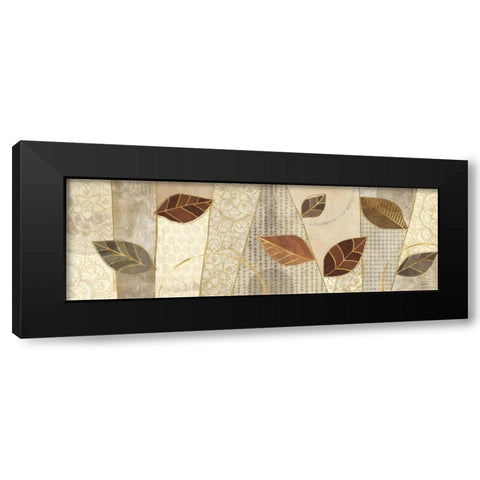 Bohemian Leaves IV Neutral Black Modern Wood Framed Art Print by Charron, Veronique