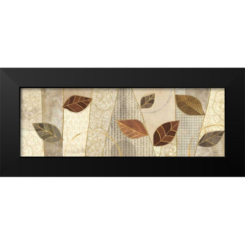 Bohemian Leaves IV Neutral Black Modern Wood Framed Art Print by Charron, Veronique