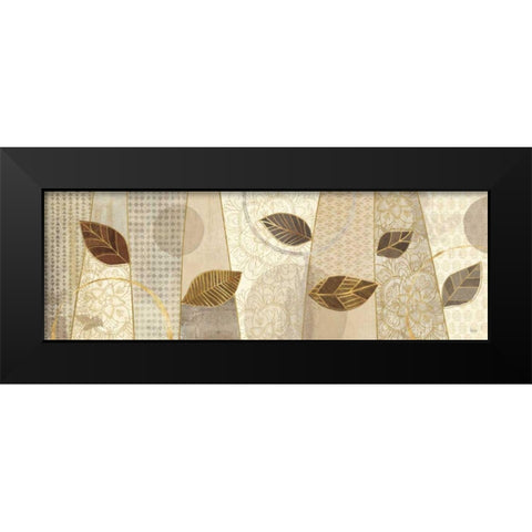 Bohemian Leaves V Neutral Black Modern Wood Framed Art Print by Charron, Veronique
