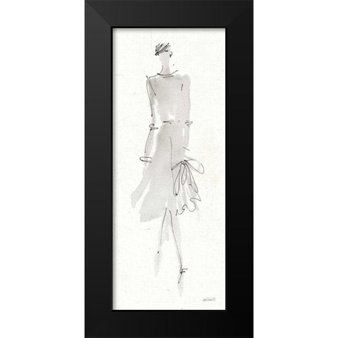 La Fashion I Gray Black Modern Wood Framed Art Print by Tavoletti, Anne