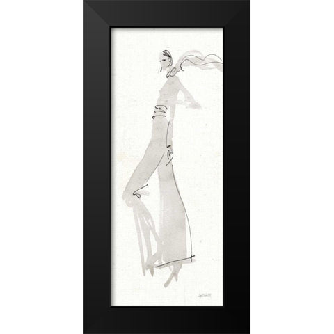 La Fashion III Gray Black Modern Wood Framed Art Print by Tavoletti, Anne