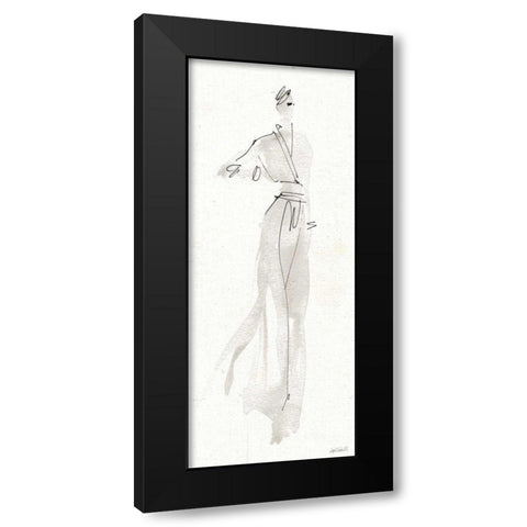 La Fashion IV Gray Black Modern Wood Framed Art Print with Double Matting by Tavoletti, Anne