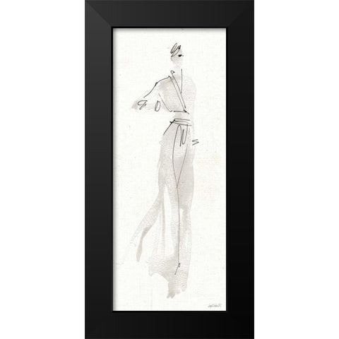 La Fashion IV Gray Black Modern Wood Framed Art Print by Tavoletti, Anne