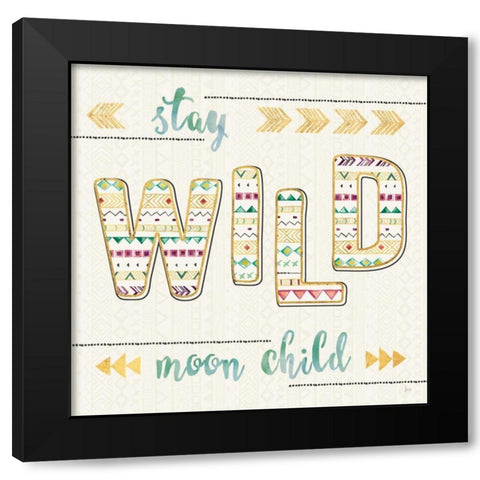 Boho Quotes II Black Modern Wood Framed Art Print with Double Matting by Aiken, Jess