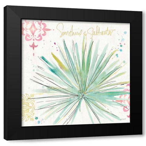 Palm Passion V Black Modern Wood Framed Art Print by Tavoletti, Anne