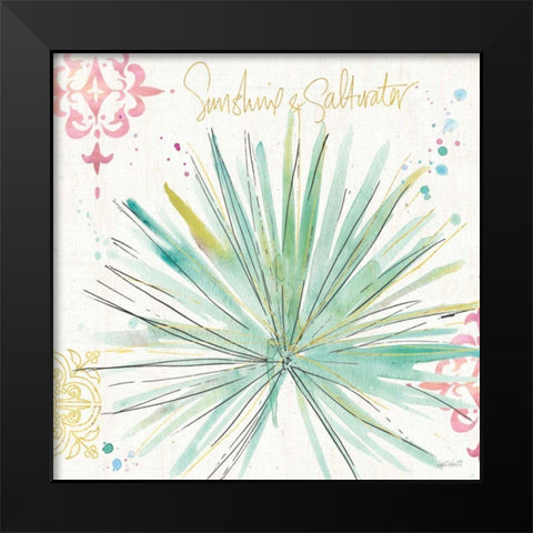 Palm Passion V Black Modern Wood Framed Art Print by Tavoletti, Anne