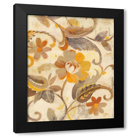 Autumn Garden III Light Black Modern Wood Framed Art Print by Hristova, Albena