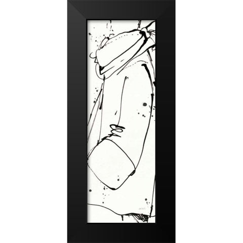 Fashion Strokes VI Black Modern Wood Framed Art Print by Tavoletti, Anne