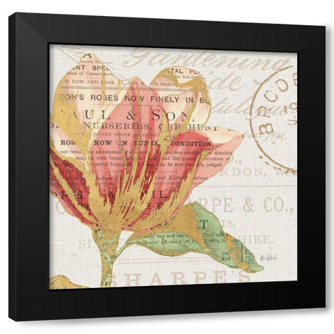 Bookshelf Botanical III Black Modern Wood Framed Art Print with Double Matting by Pertiet, Katie