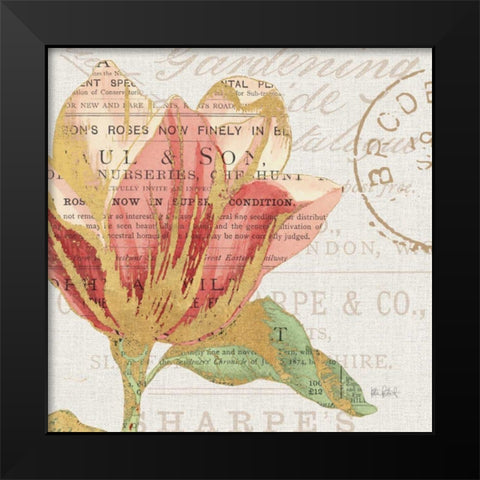 Bookshelf Botanical III Black Modern Wood Framed Art Print by Pertiet, Katie