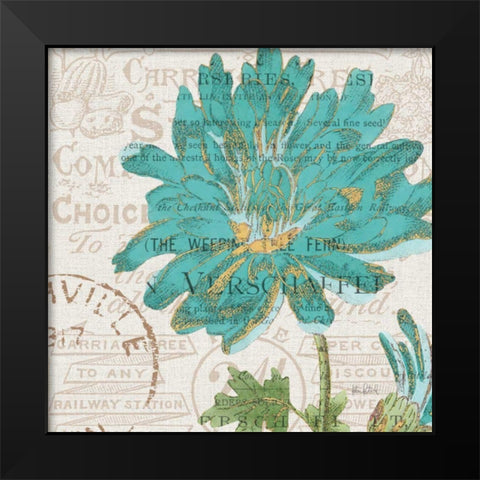 Bookshelf Botanical IV Black Modern Wood Framed Art Print by Pertiet, Katie