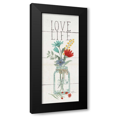 Blooming Thoughts X Black Modern Wood Framed Art Print by Penner, Janelle