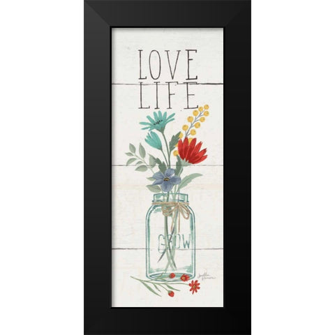 Blooming Thoughts X Black Modern Wood Framed Art Print by Penner, Janelle