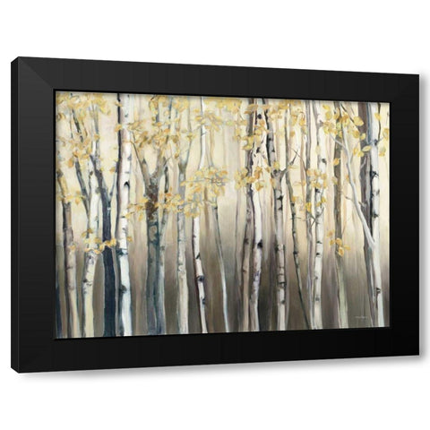 Golden Birch III Black Modern Wood Framed Art Print with Double Matting by Hageman, Marilyn