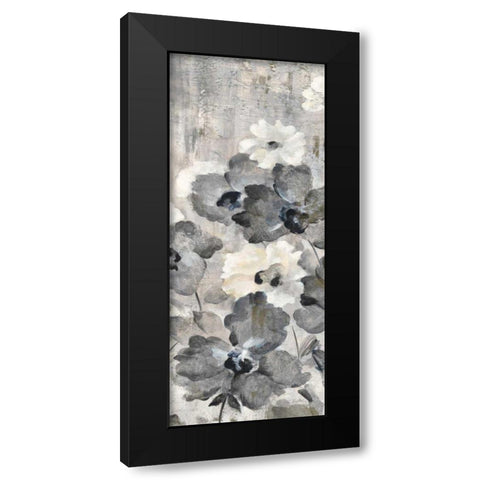 Crystal Raindrops Panel I Black Modern Wood Framed Art Print by Vassileva, Silvia
