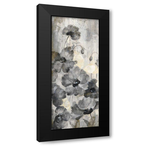 Crystal Raindrops Panel II Black Modern Wood Framed Art Print by Vassileva, Silvia