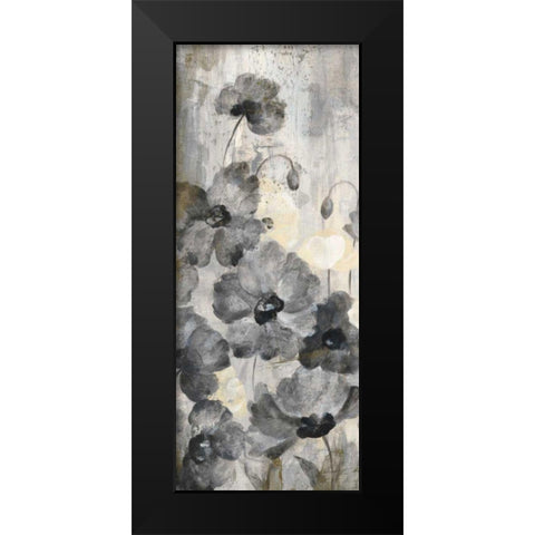Crystal Raindrops Panel II Black Modern Wood Framed Art Print by Vassileva, Silvia