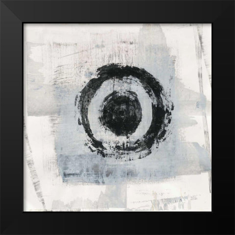Zen Circle II Black Modern Wood Framed Art Print by Averinos, Melissa