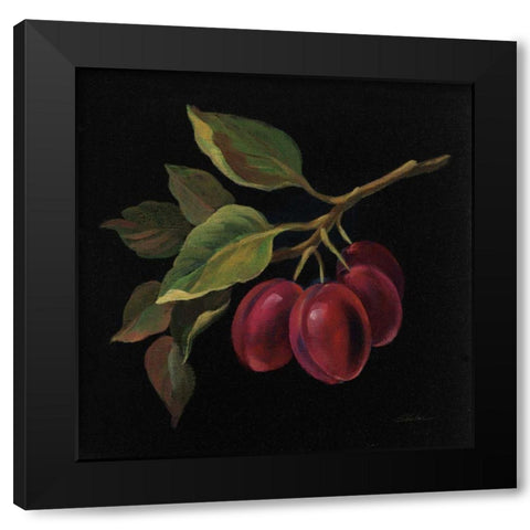 Prune no Words Black Modern Wood Framed Art Print with Double Matting by Vassileva, Silvia