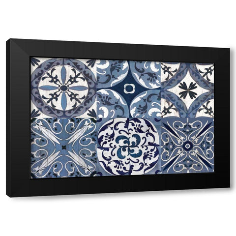 Downtown Oxford Coastlines Black Modern Wood Framed Art Print with Double Matting by Vassileva, Silvia
