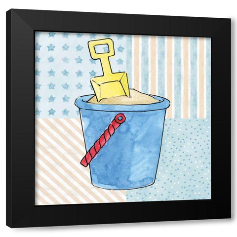 Coastal Baby I Black Modern Wood Framed Art Print with Double Matting by Grove, Beth