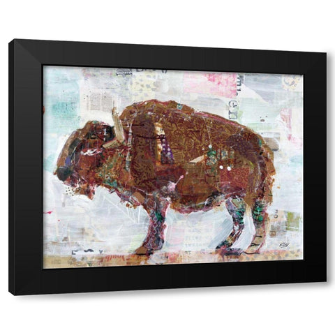 El Buffalo Brown Crop Black Modern Wood Framed Art Print by Day, Kellie