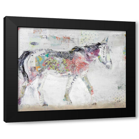 Wild Pinto Brown Crop Black Modern Wood Framed Art Print by Day, Kellie