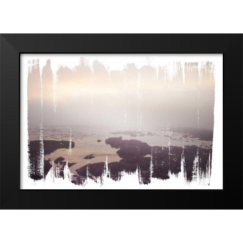 Painted Seaside I Black Modern Wood Framed Art Print by Marshall, Laura