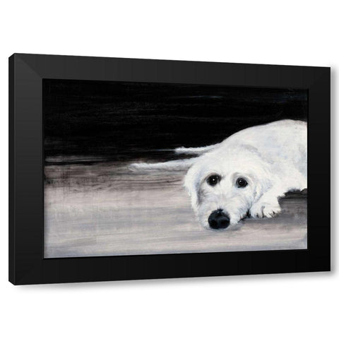 Zena II Black Modern Wood Framed Art Print with Double Matting by Ducklow, Patsy