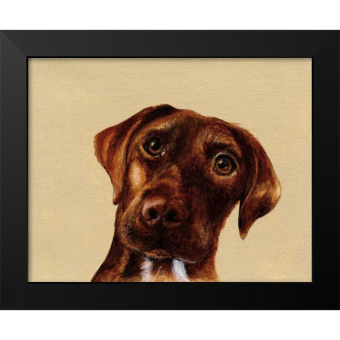 Moose Black Modern Wood Framed Art Print by Ducklow, Patsy