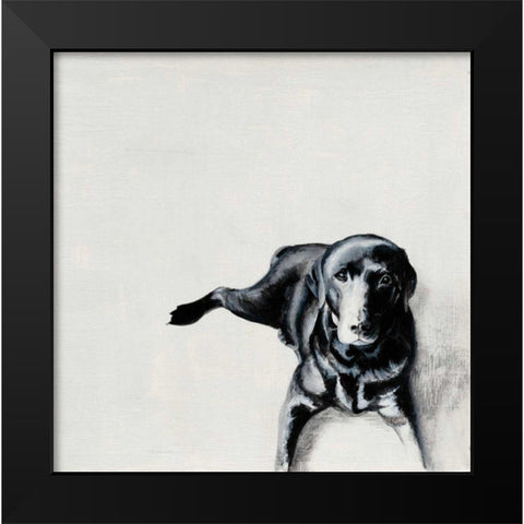 Jess Black Modern Wood Framed Art Print by Ducklow, Patsy