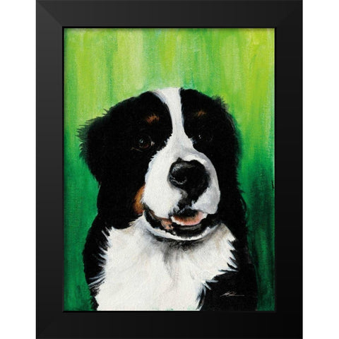 Barrett Black Modern Wood Framed Art Print by Ducklow, Patsy