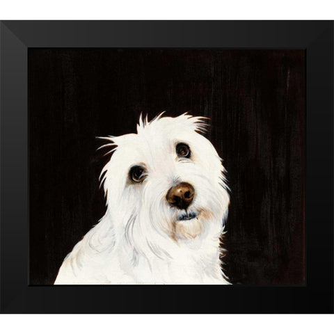 Ruby Black Modern Wood Framed Art Print by Ducklow, Patsy
