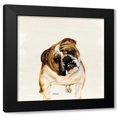 Fergi Black Modern Wood Framed Art Print by Ducklow, Patsy