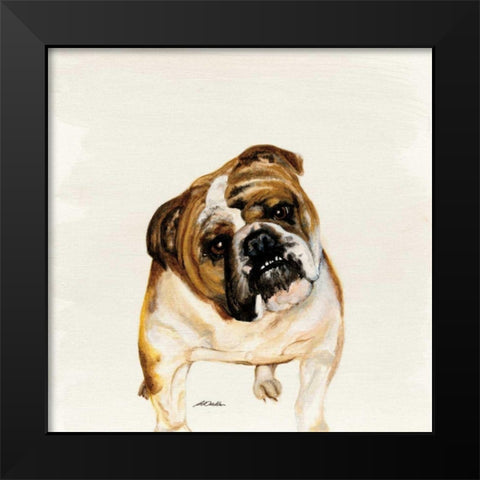 Fergi Black Modern Wood Framed Art Print by Ducklow, Patsy