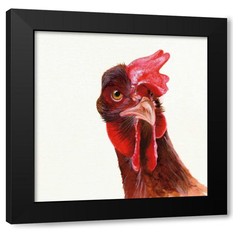 Holly Crop Black Modern Wood Framed Art Print with Double Matting by Ducklow, Patsy