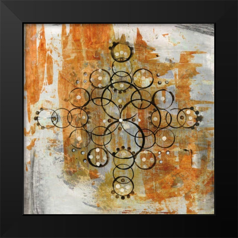 Mandala II Crop Black Modern Wood Framed Art Print by Averinos, Melissa