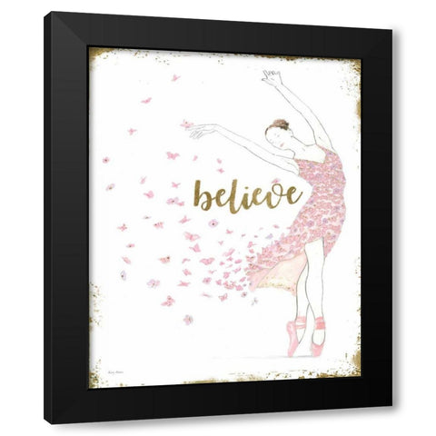 Dream Dancer I Black Modern Wood Framed Art Print with Double Matting by Adams, Emily