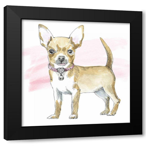 Glamour Pups VII Black Modern Wood Framed Art Print with Double Matting by Grove, Beth