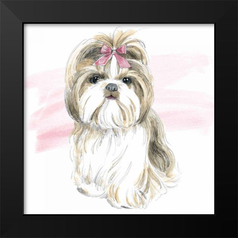 Glamour Pups VIII Black Modern Wood Framed Art Print by Grove, Beth
