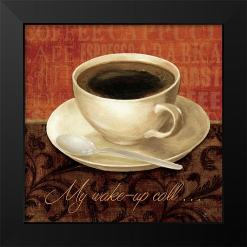 Coffee Talk II Black Modern Wood Framed Art Print by Brissonnet, Daphne