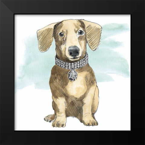 Glamour Pups IX Black Modern Wood Framed Art Print by Grove, Beth