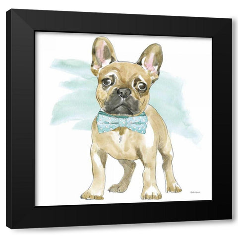 Glamour Pups XI Black Modern Wood Framed Art Print with Double Matting by Grove, Beth
