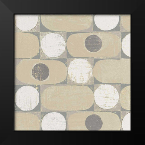 16 Blocks Square X Archroma Black Modern Wood Framed Art Print by Lovell, Kathrine