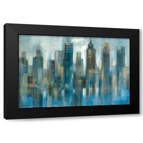 Rhythmic Reflection Light Black Modern Wood Framed Art Print with Double Matting by Vassileva, Silvia