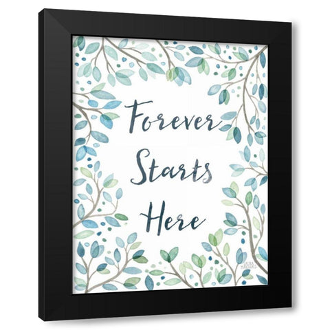 Enchanted Forest II Black Modern Wood Framed Art Print with Double Matting by Marshall, Laura